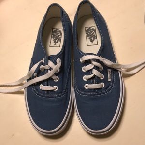 Navy Blue, Size 7 Vans, Authentic